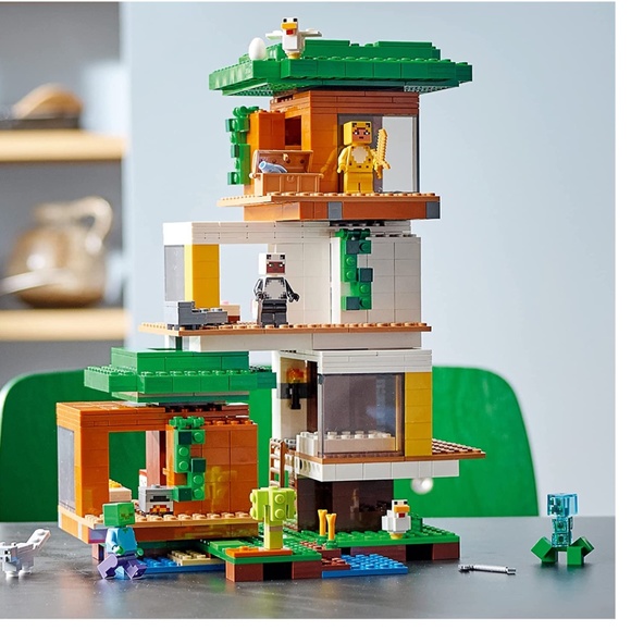 LEGO Minecraft The Modern Treehouse 21174 Giant Treehouse Building Kit Playset - Picture 2 of 5
